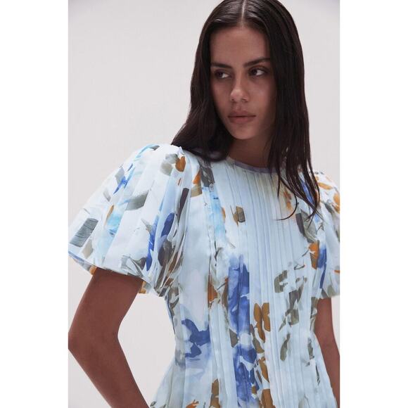 Aje Blue Floral Midi Dress - Picture 3 of 13